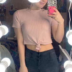 Light Pink Crop Top